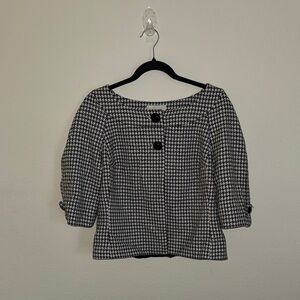 White House Black Market Houndstooth Jacket